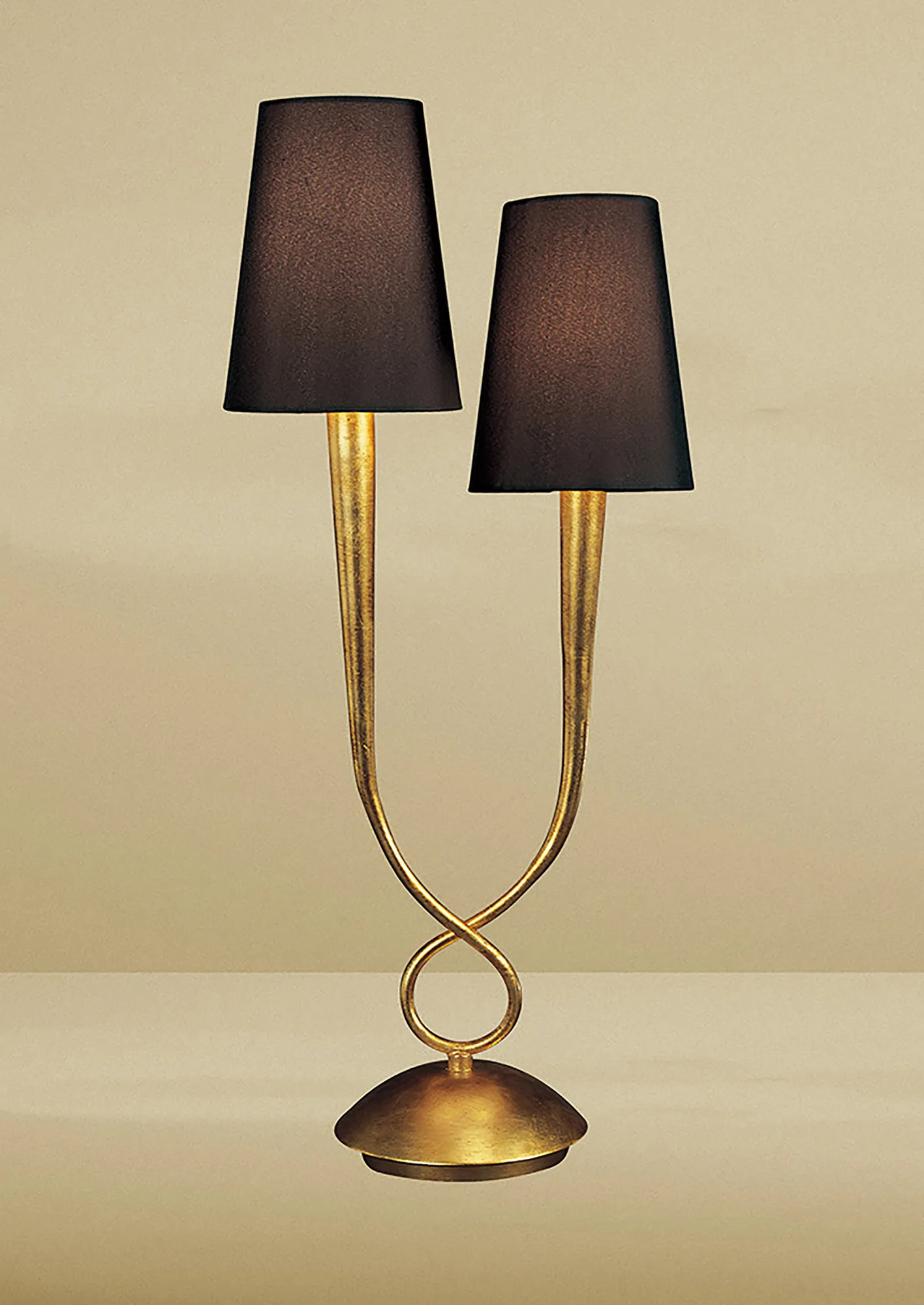 Paola Gold-Black Table Lamps Mantra Shaded Table Lamps Paola Gold-Black Table Lamps Mantra Shaded Table Lamps